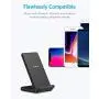 Anker Wireless Charger, PowerPort Wireless 5 Stand, Qi-Certified, Compatible iPhone 11, 11 Pro, 11 Pro Max, XR, XS Max, XS, X, 8, 8 Plus, Samsung Galaxy S20 S10 S9 S8, Note 10 Note 9 (No AC Adapter)