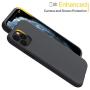 Miracase Liquid Silicone Case Compatible with iPhone 11 Pro Max 6.5 inch(2019), Gel Rubber Full Body Protection Shockproof Cover Case Drop Protection Case (Black)
