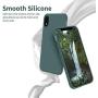 OTOFLY iPhone XR Case,Ultra Slim Fit iPhone Case Liquid Silicone Gel Cover with Full Body Protection Anti-Scratch Shockproof Case Compatible with iPhone XR 6.1 inch, [Upgraded Version] (Pine Green)