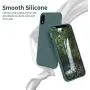 OTOFLY iPhone XR Case,Ultra Slim Fit iPhone Case Liquid Silicone Gel Cover with Full Body Protection Anti-Scratch Shockproof Case Compatible with iPhone XR 6.1 inch, [Upgraded Version] (Pine Green)