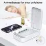 Cell Phone Cleaner Box, 3 in 1 Portable Phone Cleaner Light Box Smart Phone Screen Cleaner Wireless Charger with Aromatherapy Function for iOS Android Mobile Phone, Toothbrush, Jewelry, Watch Cell Phone Cleaner Box, 3 in 1 Portable Phone Cleaner Light Box Smart Phone Screen Cleaner Wireless Charger with Aromatherapy Function for iOS Android Mobile Phone, Toothbrush, Jewelry, Watch