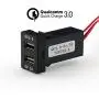 QC3.0+5V 3A Dual USB Power Socket, Quick Charge Car Charger USB Adapter for Smart Phone PDA iPad iPhone Android GPS Use for Toyota QC3.0+5V 3A Dual USB Power Socket, Quick Charge Car Charger USB Adapter for Smart Phone PDA iPad iPhone Android GPS Use for Toyota