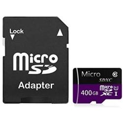 Micro SD Card 400GB High Speed Class 10 Micro SD SDXC Card with Adapter