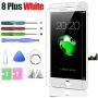 HTECHY Compatible with iPhone 8 Plus Screen Replacement White- Compatible for iPhone 8 Plus Touch Screen Display Assembly with Complete Repair Tools Kit + Screen Protector(5.5 Inch)