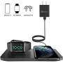 Wireless Charger [with QC 3.0 Adapter], Seneo 2 in 1 Wireless Charging Pad with iWatch Stand for iWatch 5/4/3, 7.5W for iPhone 11/Pro Max/XR/XS Max/XS/X/8/8P/Airpods Pro (No Magnetic Charging Cable)