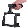 Andoer Camera Cage Stabilizer, Aluminum Alloy Camera Video Cage for Sony A7II/A7III/A7SII/A7M3/A7RII/A7RIII with Cold Shoe Mount and Top Handle