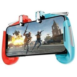 OAHU Mobile Game Controller for PUBG Mobile Controller L1R1 Mobile Game Trigger Joystick Gamepad for 4-6.5" iOS & Android Phone