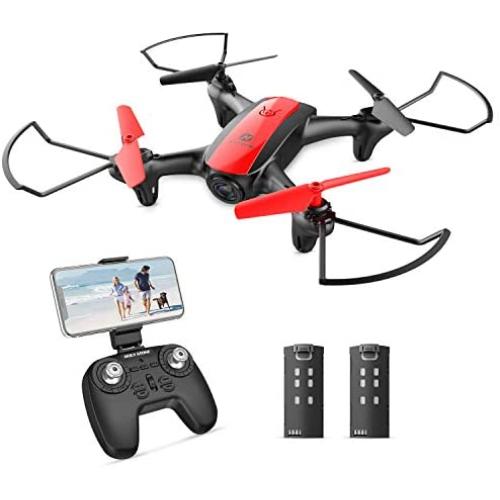 Holy Stone HS370 FPV Drone with Camera for Kids and Adults 720P HD WiFi Transmission, RC Quadcopter for Beginners with Altitude Hold, One Key Start/Land, Draw Path, 3D Flips 2 Modular Batteries