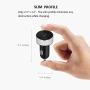 Dual USB Car Charger,4.8A Output,Cigarette Lighter Voltage Meter Compatible for Apple iPhone,iPad,Samsung Galaxy ,LG ,Google Nexus,USB Charging Devices,Silver
