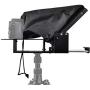 Portable Adjustable Ipad Teleprompter Kit for iPhone Tablet Smartphone 12 Inch Beam Splitter Glass with Carry Case No Assembly Required