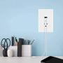 The Charger Safe, Dual USB Outlet with Protective Faceplate to Organize Your Phone Chargers
