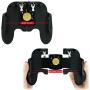 Mobile Game Controller for PUBG Gamepad with Cooling Fan L1 R1 Aim Fire Joystick Gaming Triggers for iPhone iOS Android Supports Fortnite/Rules of Survival (Black)