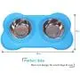 UPSKY Dog Cat Bowls Stainless Steel Double Dog Food and Water Bowls with No-Spill No-Skid Silicone Mat, Pet Feeder Bowls Small Puppy Bowl for Small Dogs Cats UPSKY Dog Cat Bowls Stainless Steel Double Dog Food and Water Bowls with No-Spill No-Skid Silicone Mat, Pet Feeder Bowls Small Puppy Bowl for Small Dogs Cats