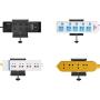 WGOAL Power Strip Holder, Outlet Surge Protector Wall Mount, Space-Save Power Strip Organizer with Mobile Phone Tablet Holder (Black)