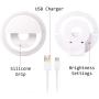 Ring Light - The Perfect Selfie Light - Lighting for Video Conference Calls - Selfie Ring Light for Phones and laptops or Tablets - Clip on Ring Light - Rechargeable Selfie Light - ARO de luz