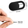 Trobing Laptop Camera Cover Slide (3 Pack) Webcam Cover Slider Stickers for Computer, MacBook Pro/Air, iPhone, Tablets, PC, iPad, iMac, Cell Phone, Echo Show, Privacy Blocker Sliding Shield,Anti-Spy