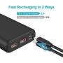 Charmast Smallest 10000 USB C PD Quick Charge Portable Charger, Mini Small 10400 mah Power Delivery QC Power Bank, Compact Phone External Battery Pack Chargers Compatible with iPhone, Samsung, Pixel