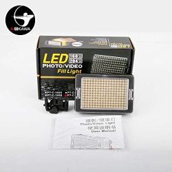 AIOKAWA Premium On Camera Video Light Photo Dimmable 204 LED Panel with 1/4" Thread for Canon, Nikon, Sony and Other DSLR Cameras, Bi-Color 3200K-5600K Bright LED Fill Light [10 Year Warranty!]