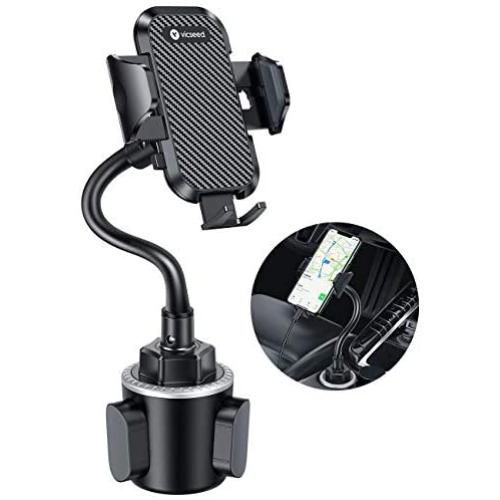 VICSEED Upgraded Ultra Stable Cup Holder Phone Mount Cup Phone Holder for Car Universal Phone Cup Mount Fit for iPhone SE 11 Pro Max Xs Xr X 9 8 7Plus, Galaxy Note10 S20+ S10+ S9 Google LG All Phone