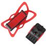 Keenso Bike Mobile Phone Bracket - GPS Navigator Stand Universal Bike Mobile Phone Bracket Red Silicone Mountain Bicycle