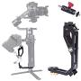 DF DIGITALFOTO Universal L Bracket Handle Gimbal Accessories,Mounting Monitor/Microphone with Bean Grip Compatible with DJI Ronin S,Ronin SC Zhiyun Crane V2/M/2,Moza Air 2, AK2000/4000 and More Gimbal