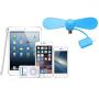 Portable iPhone Fan - Colorful and Powerful 2-in-1 Fans for iPhone/iPad and Android Smartphone/Tablet - 4 Piece - Black/Pink/Blue/Green - Summer 2017 iPhone Accessories