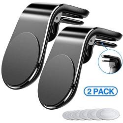 Magnetic Phone Car Mount (2 Pack) 5N52 Car Phone Mount Magnets Hands Free Universal Smart GPS Cell Phone Holder for Car Air Vent Mount for iPhone 11 Pro XS X 8 7 Plus Samsung Galaxy S10 S9 S8 Note 10