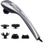 NURSAL Handheld Deep Percussion Massager with 5 Massage Modes, Adjustable Speed and Non-Slip Design Plus 5 Interchangeable Tips | for Neck, Shoulder, Back, Legs, Muscle Pain and Sports Recovery