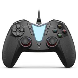 PC Steam Game Controller, IFYOO ONE Pro Wired USB Gaming Gamepad Joystick Compatible with Computer/Laptop(Windows 10/8/7/XP), Android(Phone/Tablet/TV/Box), PS3 - [Black]