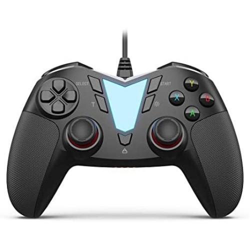 PC Steam Game Controller, IFYOO ONE Pro Wired USB Gaming Gamepad Joystick Compatible with Computer/Laptop(Windows 10/8/7/XP), Android(Phone/Tablet/TV/Box), PS3 - [Black]