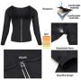 Wonderience Women Sauna Suit Waist Trainer Neoprene Shirt for Sport Workout Corset Hot Body Shaper Top