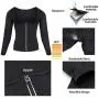 Wonderience Women Sauna Suit Waist Trainer Neoprene Shirt for Sport Workout Corset Hot Body Shaper Top