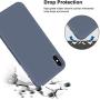 iPhone Xs Max Case, Anuck Soft Silicone Gel Rubber Bumper Case Anti-Scratch Microfiber Lining Hard Shell Shockproof Full-Body Protective Case Cover for Apple iPhone Xs Max 6.5" 2018 - Blue Gray