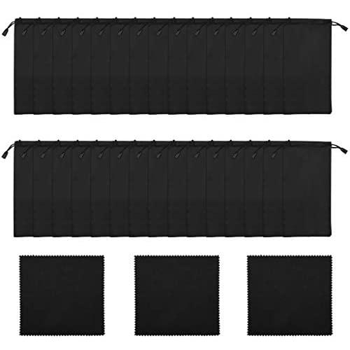 Marrywindix 30 Pack Microfiber Case Eyeglass Pouch with 3 Pieces Cleaning Cloth for glasses Screen Cleaning Bag Jewelry Gifts Storage Bags Marrywindix 30 Pack Microfiber Case Eyeglass Pouch with 3 Pieces Cleaning Cloth for glasses Screen Cleaning Bag Jewelry Gifts Storage Bags