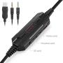 LED Light Over-Ear, 7.1 Surround Sound Noise Cancelling Gaming Headset Microphone Bundle with Headphone Compatible with PS4 Laptop PC Mac Computer Smartphones