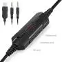 LED Light Over-Ear, 7.1 Surround Sound Noise Cancelling Gaming Headset Microphone Bundle with Headphone Compatible with PS4 Laptop PC Mac Computer Smartphones