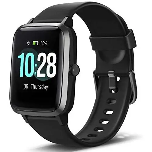 Letsfit Smart Watch, Fitness Tracker with Heart Rate Monitor, Activity Tracker with 1.3" Touch Screen, IP68 Waterproof Pedometer Smartwatch with Sleep Monitor, Step Counter for Women and Men Letsfit Smart Watch, Fitness Tracker with Heart Rate Monitor, Activity Tracker with 1.3" Touch Screen, IP68 Waterproof Pedometer Smartwatch with Sleep Monitor, Step Counter for Women and Men