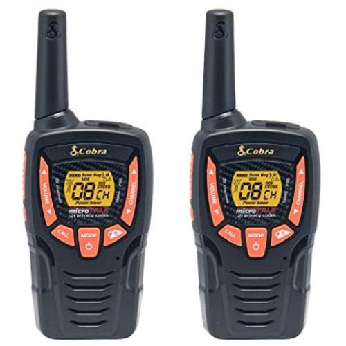 COBRA ACXT345 Walkie Talkies - Rechargeable, Long Range 25-Mile Two Way Radio Set with VOX ( 2 Pack )