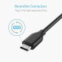 USB C Charger, Anker Powerline USB C to USB 3.0 Cable (10ft) with 56k Ohm Pull-up Resistor for Samsung Galaxy Note 8, S8, S8+, S9, S10, Oculus Quest, Sony XZ, LG V20 G5 G6, HTC 10 and More