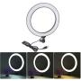 Qiilu LED Ring Light, 10 inch LED Ring Light Living Broadcast Selfie Fill Lamp Dimmable 3 Light Modes(Aluminum Alloy)