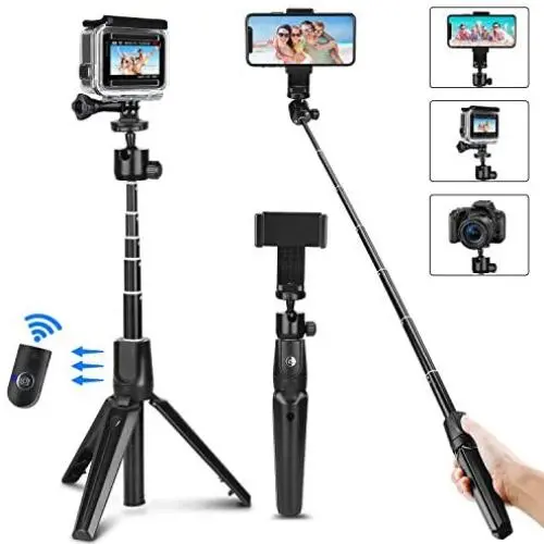 Bluetooth Selfie Stick Tripod,PEYOU 41 Inch Extendable Phone Camera Tripod Stand with Wireless Remote, Selfie Stick Compatible for iPhone 11/11 Pro/X/XR/Xs Max/8/7s, Galaxy S10/S9/Note 8 Bluetooth Selfie Stick Tripod,PEYOU 41 Inch Extendable Phone Camera Tripod Stand with Wireless Remote, Selfie Stick Compatible for iPhone 11/11 Pro/X/XR/Xs Max/8/7s, Galaxy S10/S9/Note 8