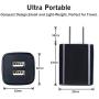 USB Wall Plug, GiGreen 2.1A Dual Port USB Power Block 5 Pack Portable Quick Charger Cubes Compatible iPhone 7/6 plus/8/x, Samsung Galaxy S9/S10e/S9/S8 Plus/S6, LG G8/G7/V35/V40 ThinQ, Moto G7 plus