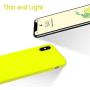 OTOFLY Liquid Silicone Gel Rubber Full Body Protection Shockproof Case for iPhone Xs/iPhone X，Anti-Scratch&Fingerprint Basic-Cases，Compatible with iPhone X/iPhone Xs, (Fluorescent Yellow)