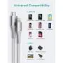 Xcentz iPhone 11 Charger, USB C to Lightning Cable [3ft Apple MFi Certified] Fast Charging Power Delivery Nylon Braided iPhone Cable for iPhone 11/11 Pro/11 Pro Max/XS Max/XS/XR/X/8/8 Plus, Silver