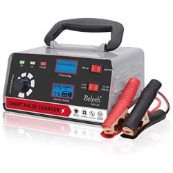 Beleeb Battery Charger Automotive, 12V/24V Voltage Adjustable Trickle Charger/Maintainer,2-200Ah