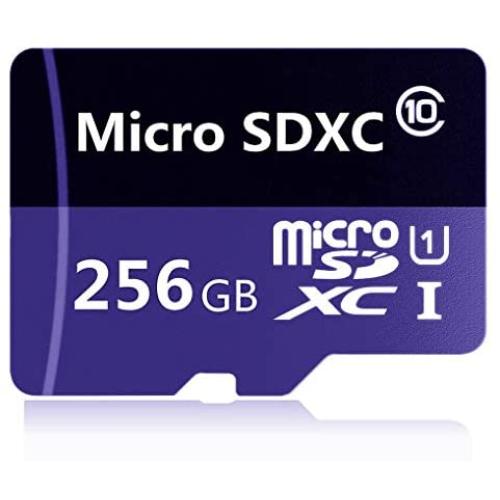 Micro SD SDXC Card 256GB Memory Card High Speed Class 10 with Free Adapter, Designed for Android Smartphones Micro SD SDXC Card 256GB Memory Card High Speed Class 10 with Free Adapter, Designed for Android Smartphones