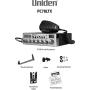 Uniden PC78LTX 40-Channel Truckers CB Radio with Integrated SWR Meter, PA Function, Hi Cut, Mic/RF Gain, and Instant Channel 9,Silver