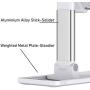 Foldable Cell Phone Stand for Desk - Angle Height Adjustable Desktop Phone Stand for iPhone 11 10 Pro X Xr Xs Max 7 8 Plus Samsung All Smartphones iPad Kindle Tablet, Extensible Holder & Heavy Base