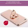 Universal Phone Grip Holder, Expanding Grip Soocket for Cellphones, 360?? Rotation Poop Grip Holder for Phones, iPad and Tablet（Rose Gold