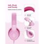 Mpow CH6S Kids Headphones with Microphone Over-Ear/On-Ear, HD Sound Sharing Function Headphones for Children Boys Girls, Volume Limited Safe 85dB/94dB Foldable Headset w/Mic for School/PC/Cellphone